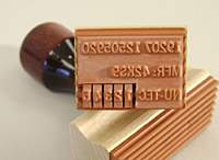 Ribtype Handle Stamp w/Knob Handle